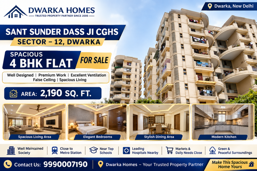4 bhk flat for sale in Sant Sunder Dass Apartment 